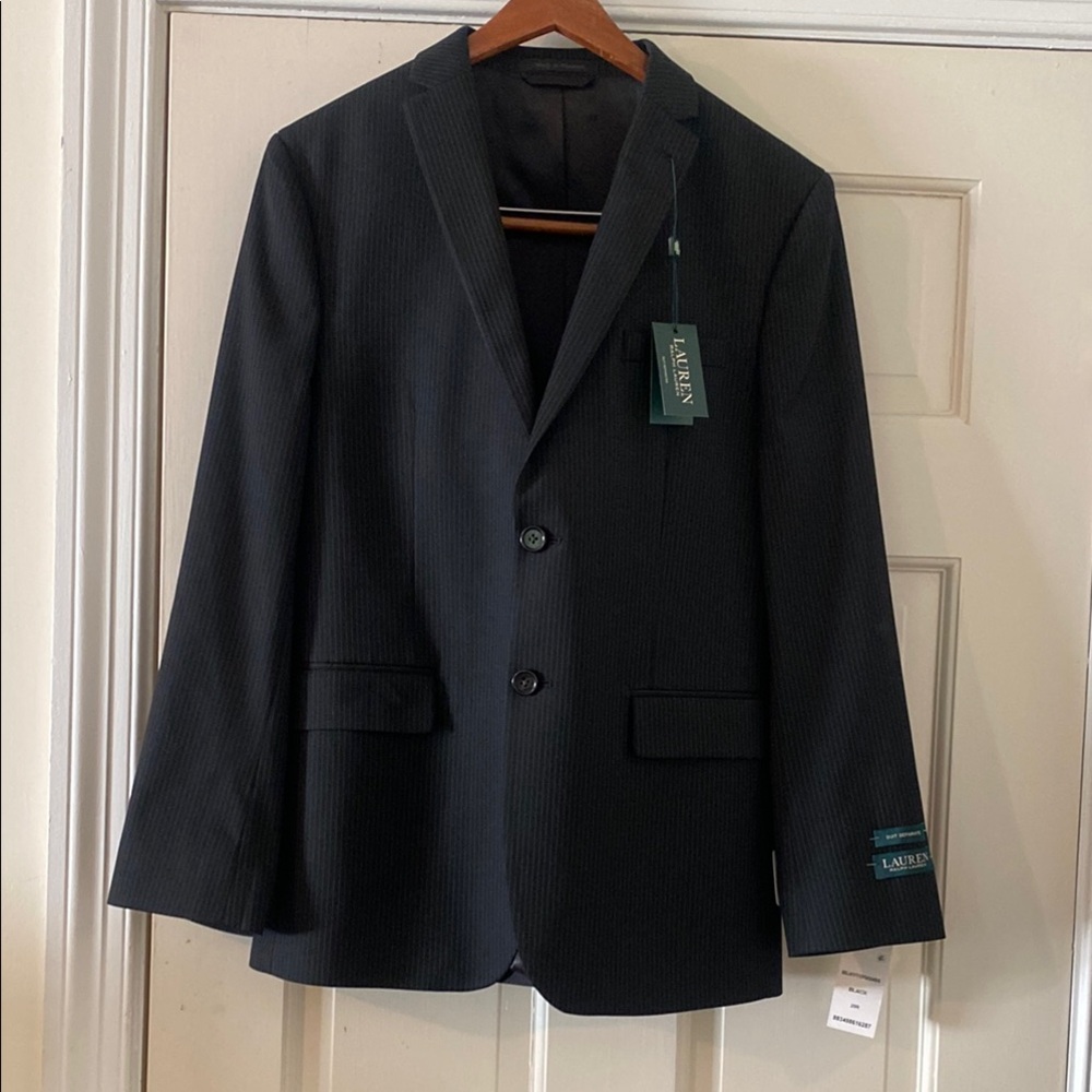 Ralph Lauren Size 20R Black Single-Breasted Suit — NEW WITH TAGS — Never Worn - Picture 10 of 12